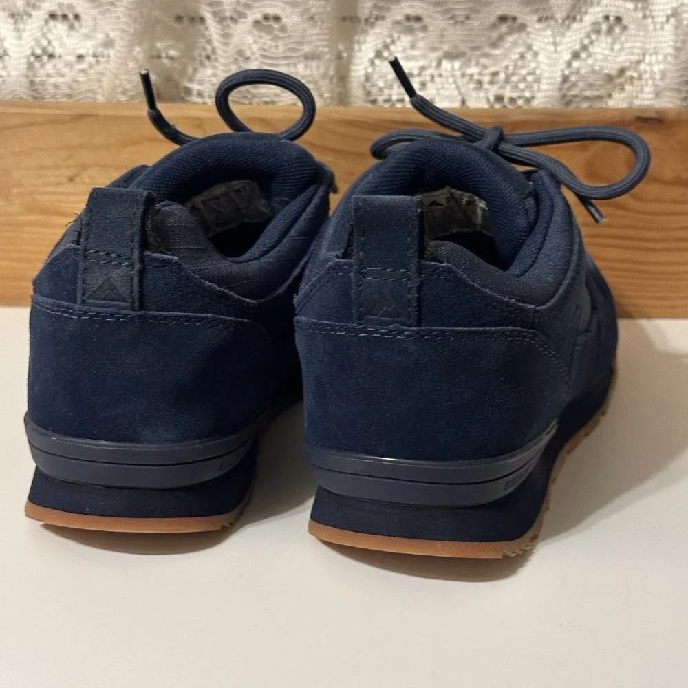 Ridgemont Monty Hiking Shoes Mens 6 Womens 7.5 Dark Blue Suede & Canvas Sneakers